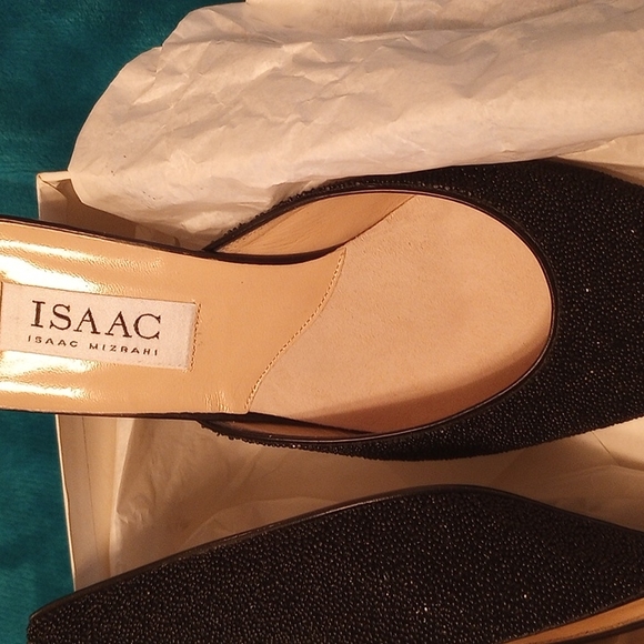 Isaac Mizrahi shoes, size 9 , beaded and leather Black - Picture 7 of 12